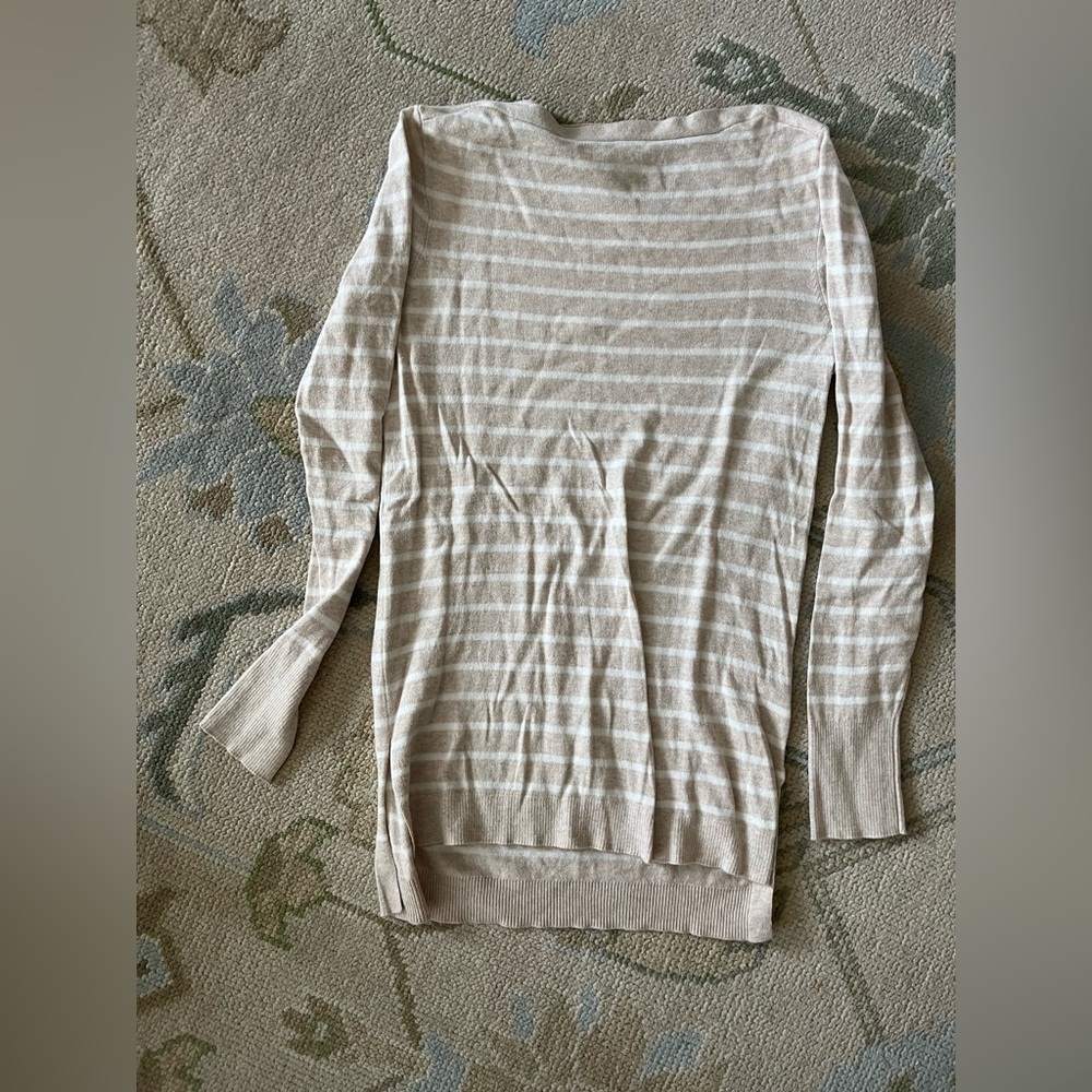 NWOT Jcrew Boatneck Striped Tunic Sweater